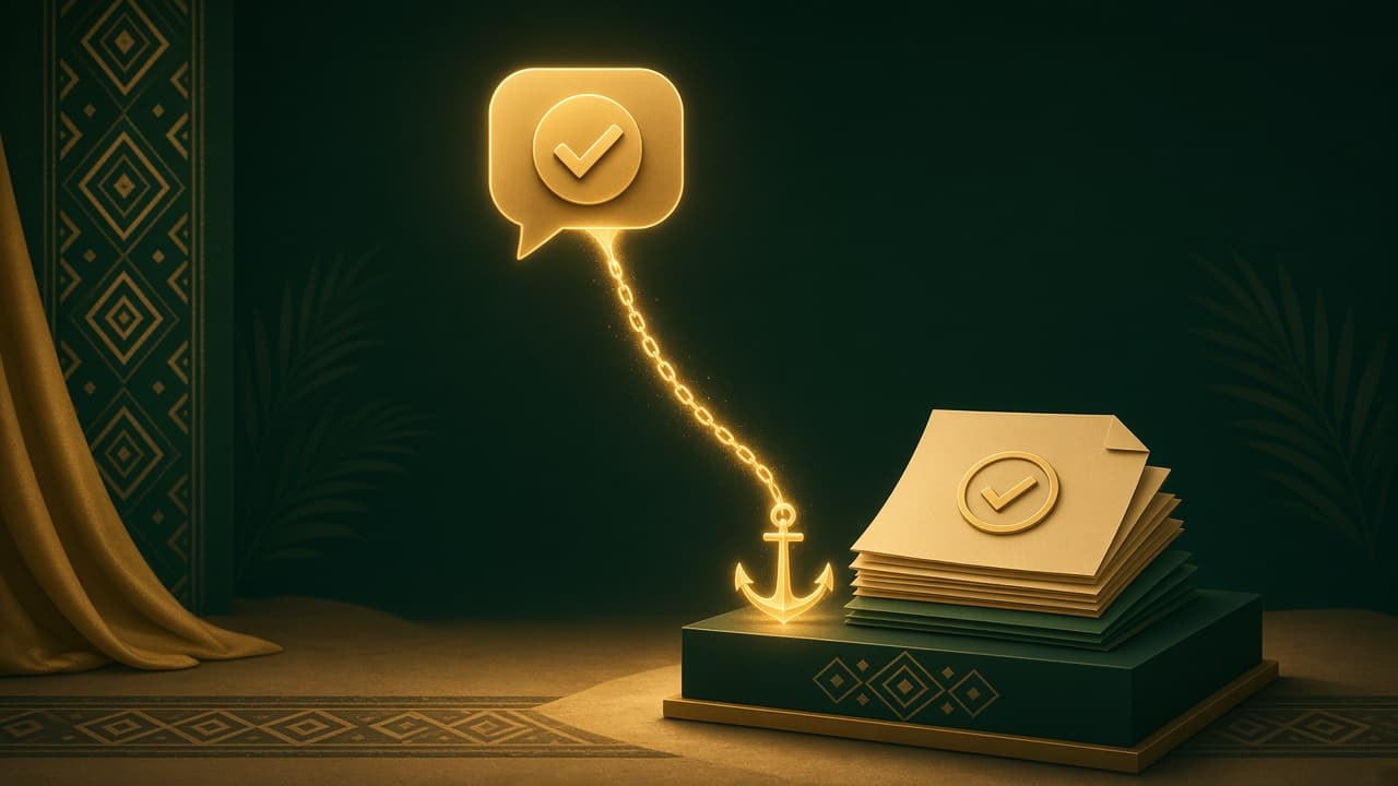 التأريض: ربط كل جواب بمصدر موثوق